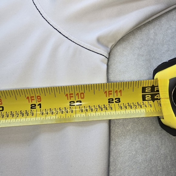 FootJoy Havana Country Club Golf Polo Shirt Mens L White Contrast Stitch Pocket - Picture 9 of 11